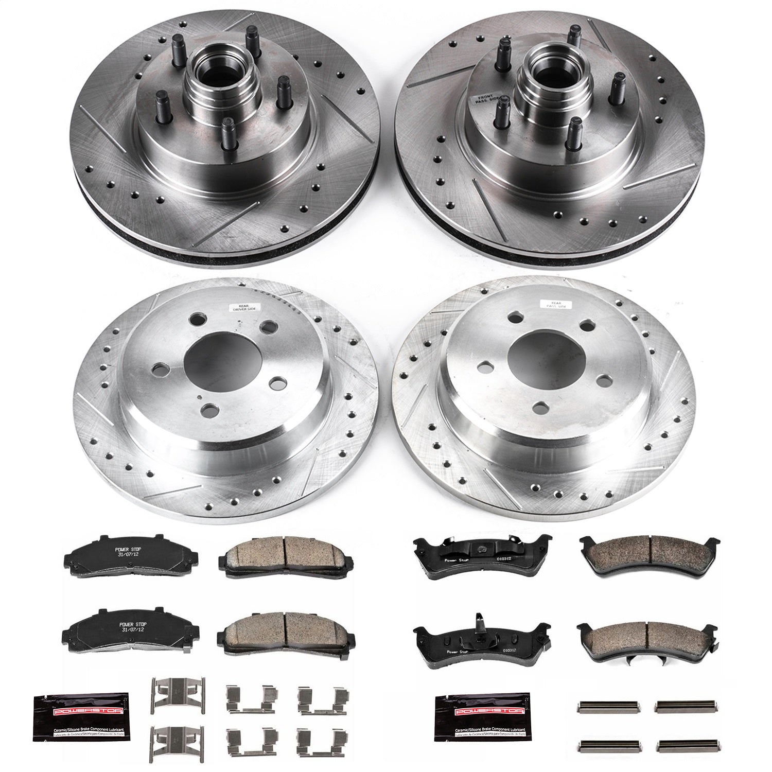 PowerStop Front & Rear Z23 Evolution Sport Brake Kit | Ford Explorer (95-01) (K1855)