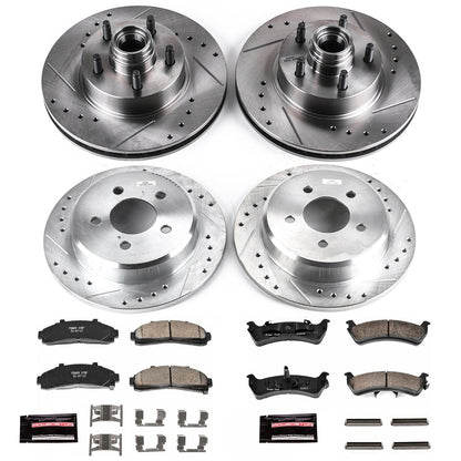 PowerStop Front & Rear Z23 Evolution Sport Brake Kit | Ford Explorer (95-01) (K1855)