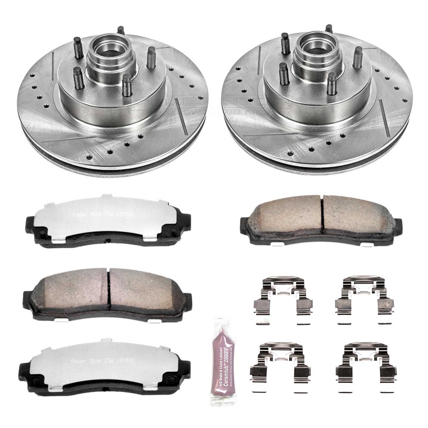 PowerStop Front Z36 Truck & Tow Brake Kit | Ford Ranger (03-09) (K1857-36)