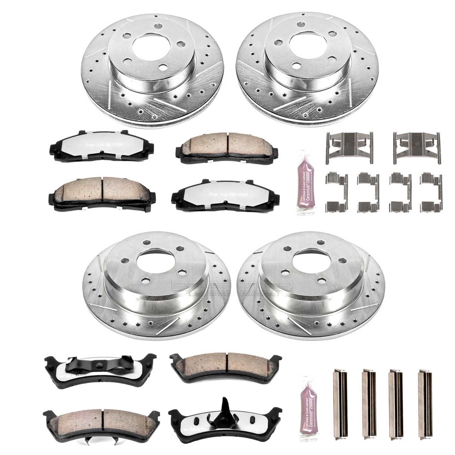 PowerStop Front & Rear Z36 Truck & Tow Brake Kit | Ford Explorer (95-01) (K1861-36)