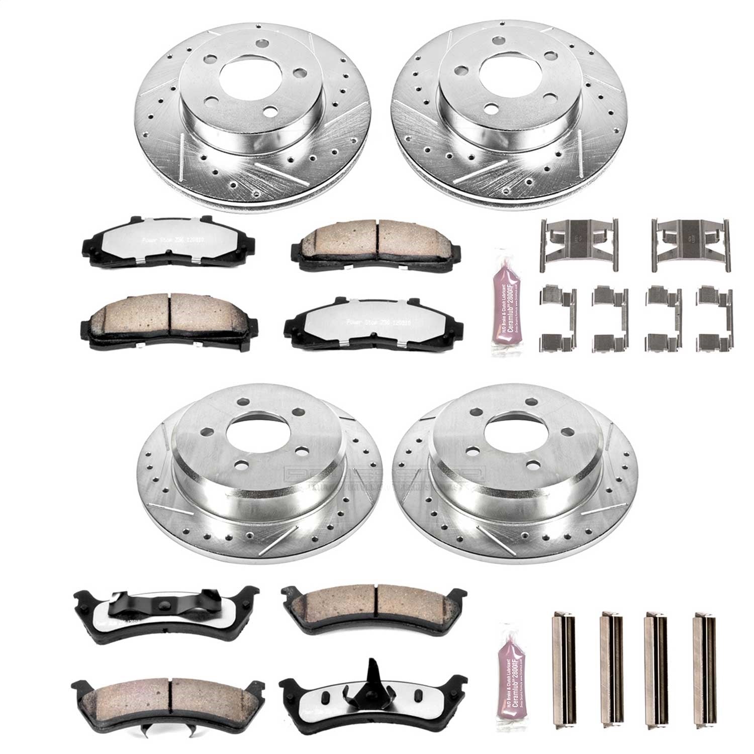 PowerStop Front & Rear Z36 Truck & Tow Brake Kit | Ford Explorer (95-01) (K1861-36)