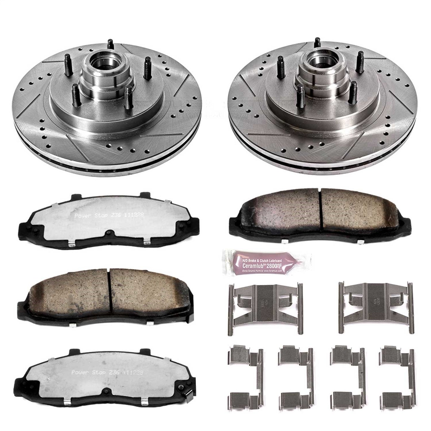 PowerStop Front Z36 Truck & Tow Brake Kit | Ford F-150 (97-00) (K1863-36)