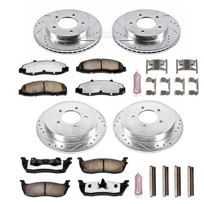 PowerStop Front & Rear Z36 Truck & Tow Brake Kit | Ford F-150 (99-00) (K1867-36)