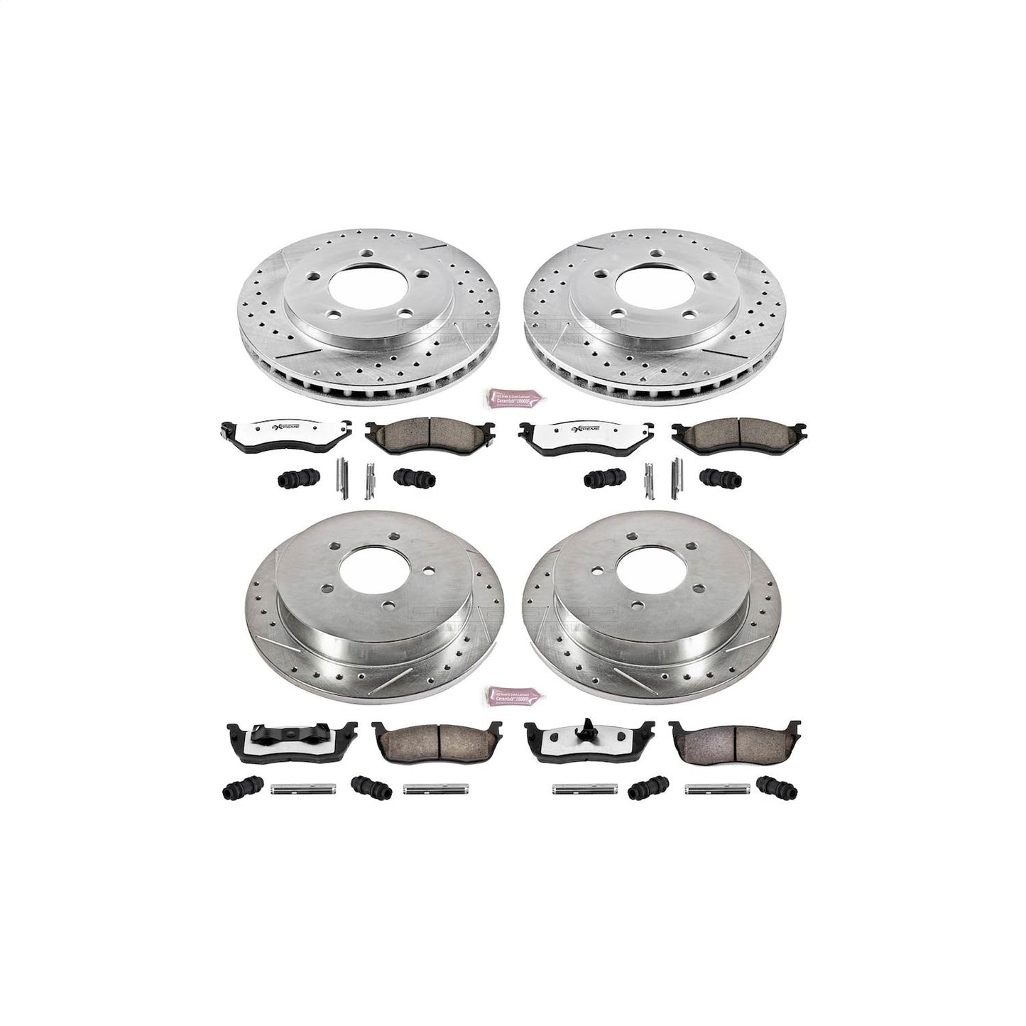 PowerStop Front & Rear Z36 Truck & Tow Brake Kit | Ford Expedition (97-00) (K1870-36)