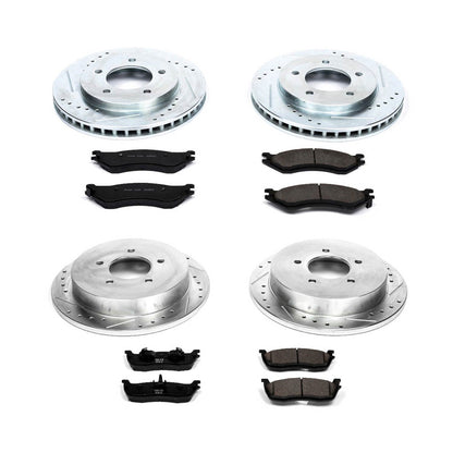 PowerStop Front & Rear Z23 Evolution Sport Brake Kit | Ford Expedition (97-00) (K1870)