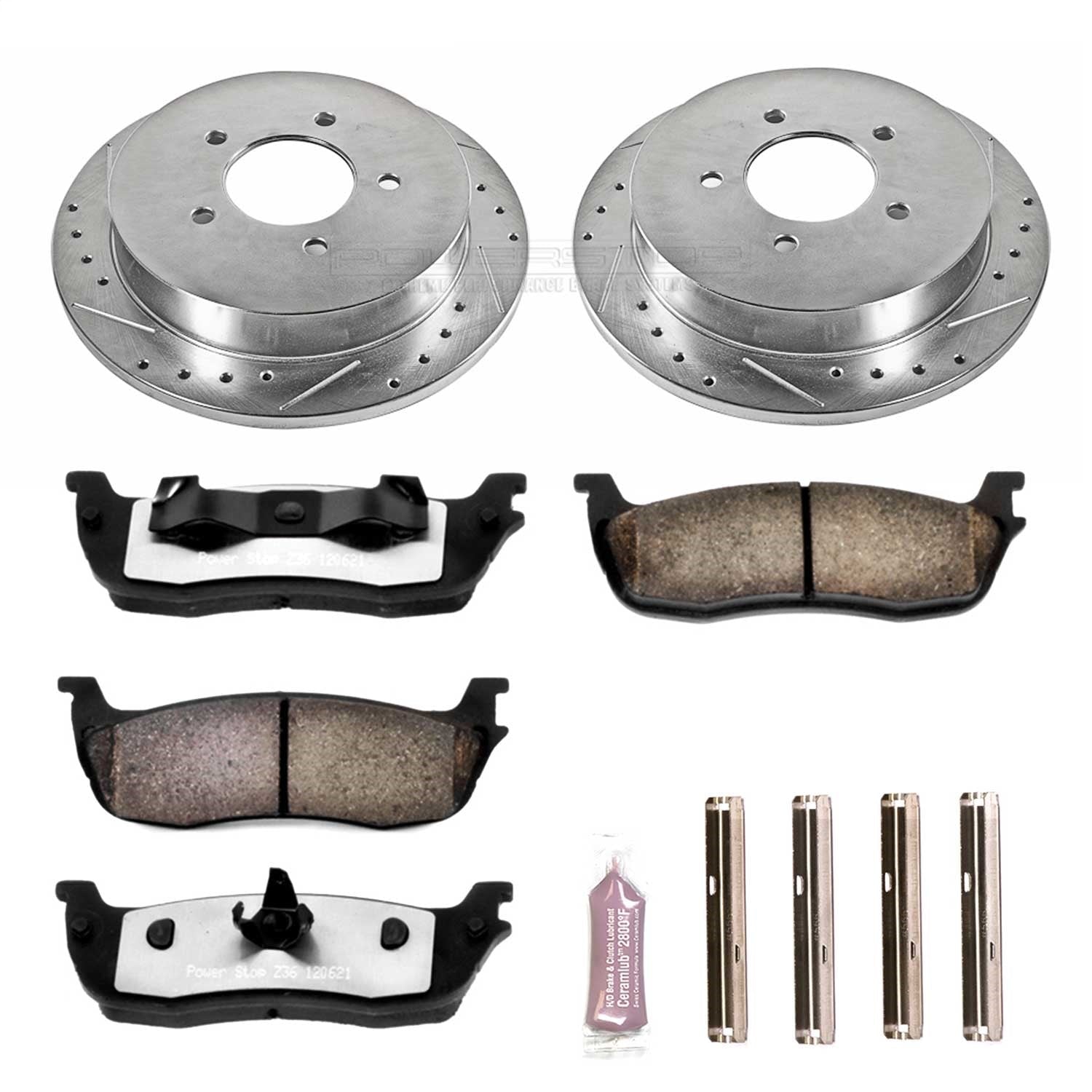 PowerStop Rear Z36 Truck & Tow Brake Kit | Ford Expedition (97-00) (K1872-36)