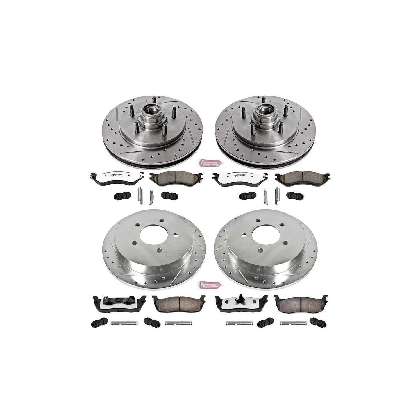 PowerStop Front & Rear Z36 Truck & Tow Brake Kit | Ford Expedition (97-00) (K1880-36)