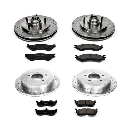 PowerStop Front & Rear Z23 Evolution Sport Brake Kit | Ford Expedition (97-00) (K1880)