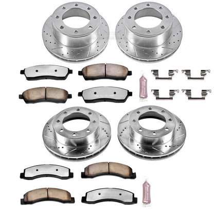 PowerStop Front & Rear Z36 Truck & Tow Brake Kit | Ford F-350 Super Duty (99) (K1886-36)
