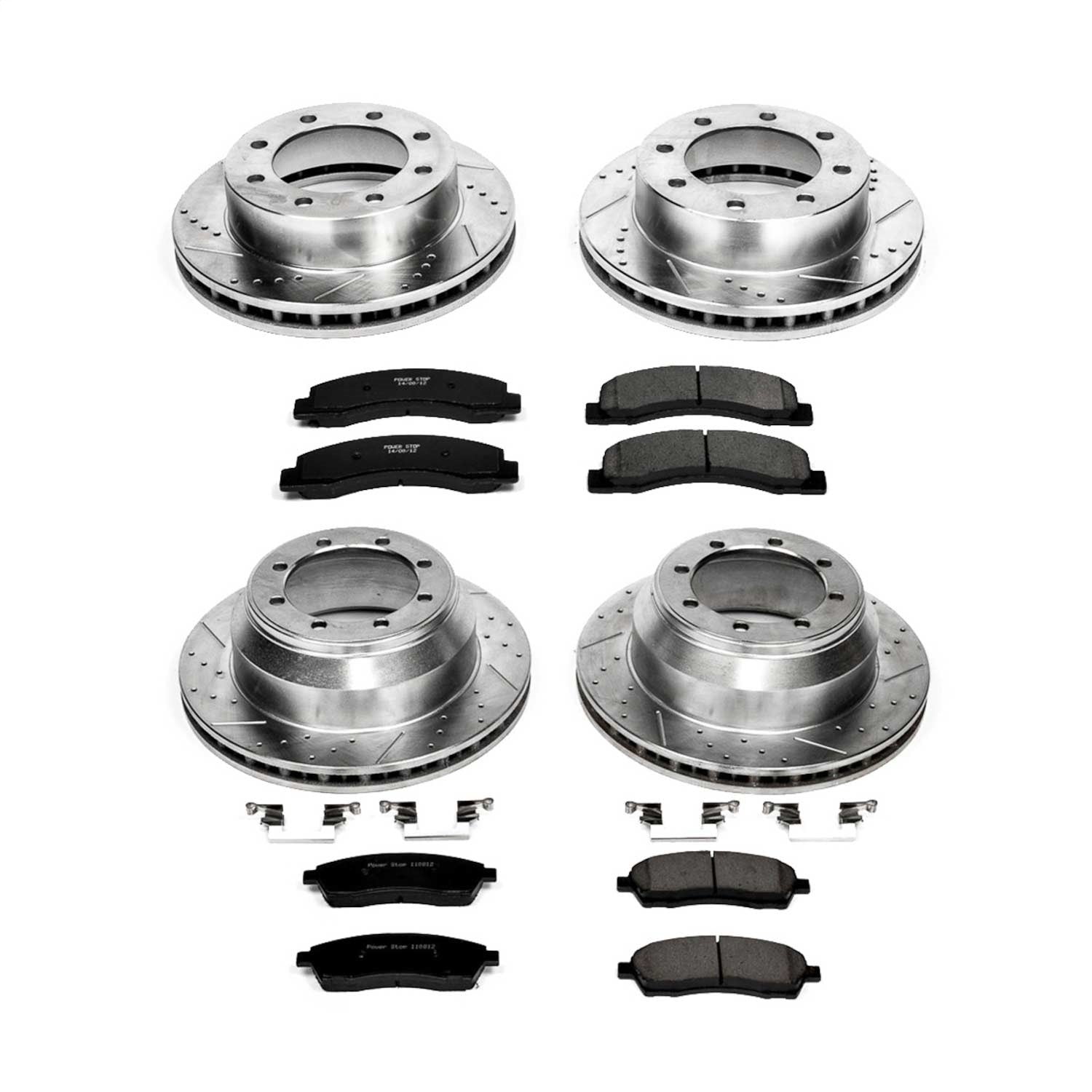 PowerStop Front & Rear Z23 Evolution Sport Brake Kit | Ford F-350 Super Duty (99) (K1886)