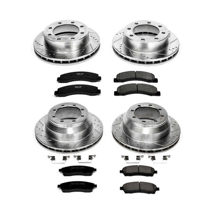 PowerStop Front & Rear Z23 Evolution Sport Brake Kit | Ford F-350 Super Duty (99) (K1886)