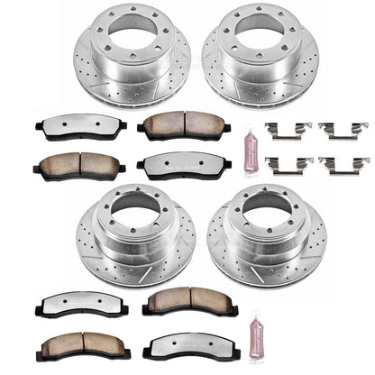PowerStop Front & Rear Z36 Truck & Tow Brake Kit | Ford F-250 Super Duty (99) (K1887-36)