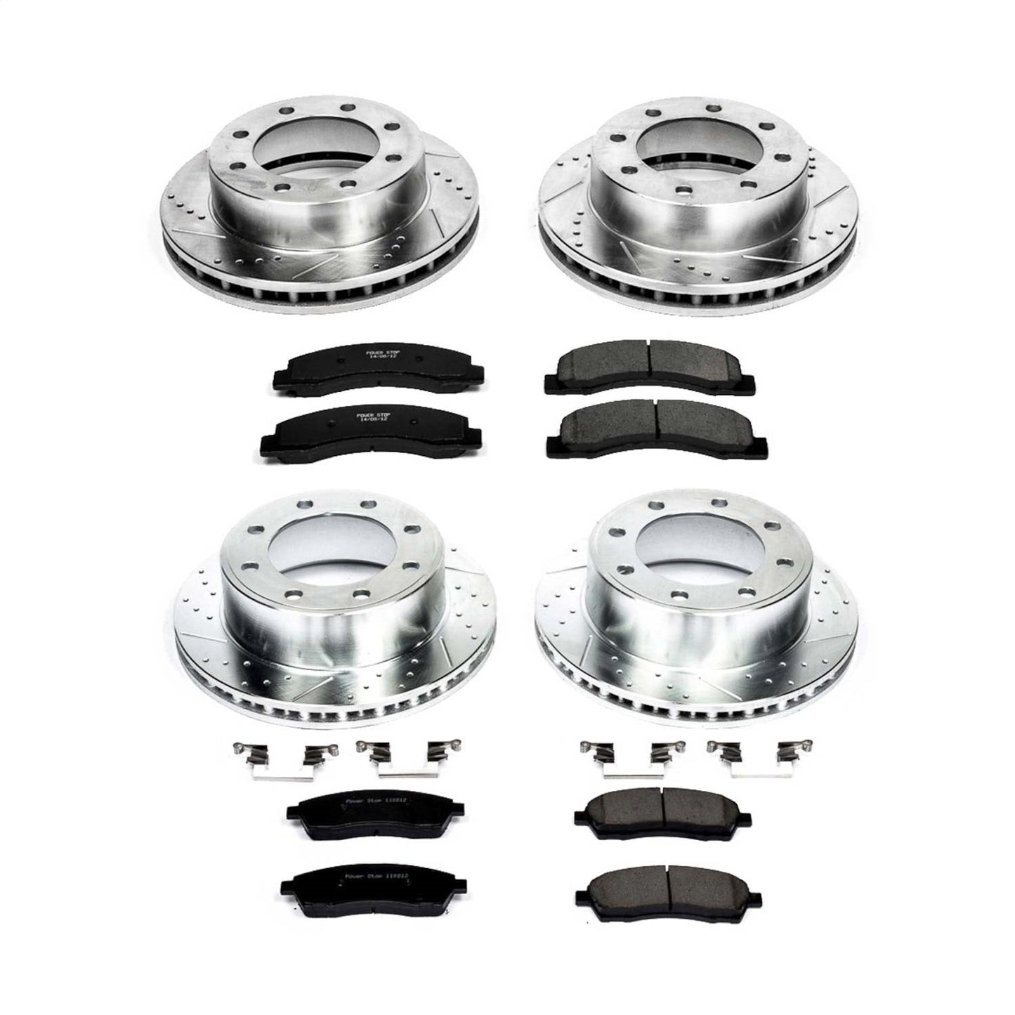 PowerStop Front & Rear Z23 Evolution Sport Brake Kit | Ford F-250 Super Duty (99) (K1887)