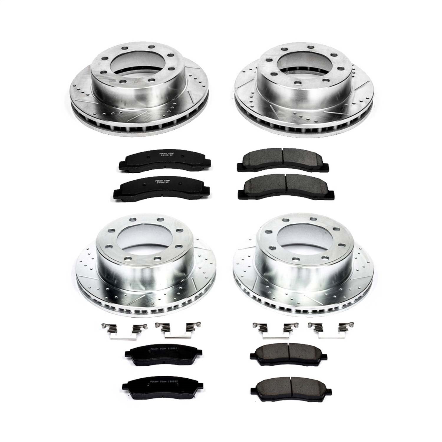 PowerStop Front & Rear Z23 Evolution Sport Brake Kit | Ford F-250 Super Duty (99) (K1887)