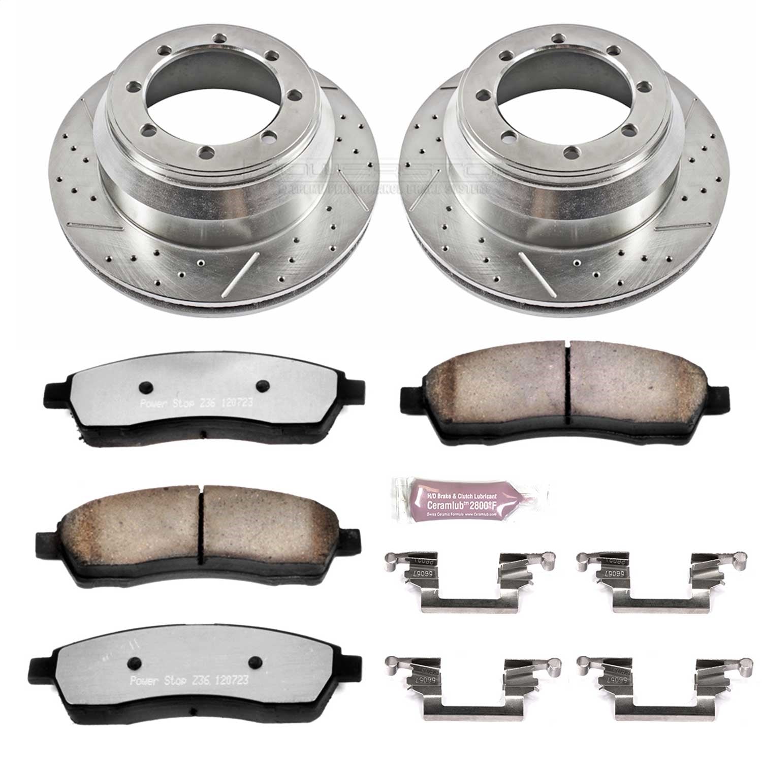 PowerStop Rear Z36 Truck & Tow Brake Kit | Ford F-350 Super Duty (99-04) (K1889-36)
