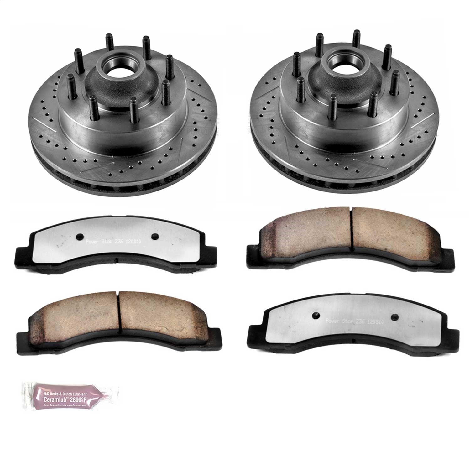 PowerStop Front Z36 Truck & Tow Brake Kit | Ford F-350 Super Duty (99-02) (K1891-36)