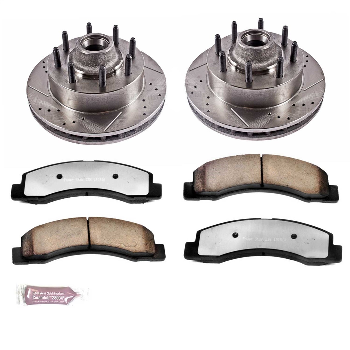 PowerStop Front Z36 Truck & Tow Brake Kit | Ford F-350 Super Duty (99-02) (K1893-36)