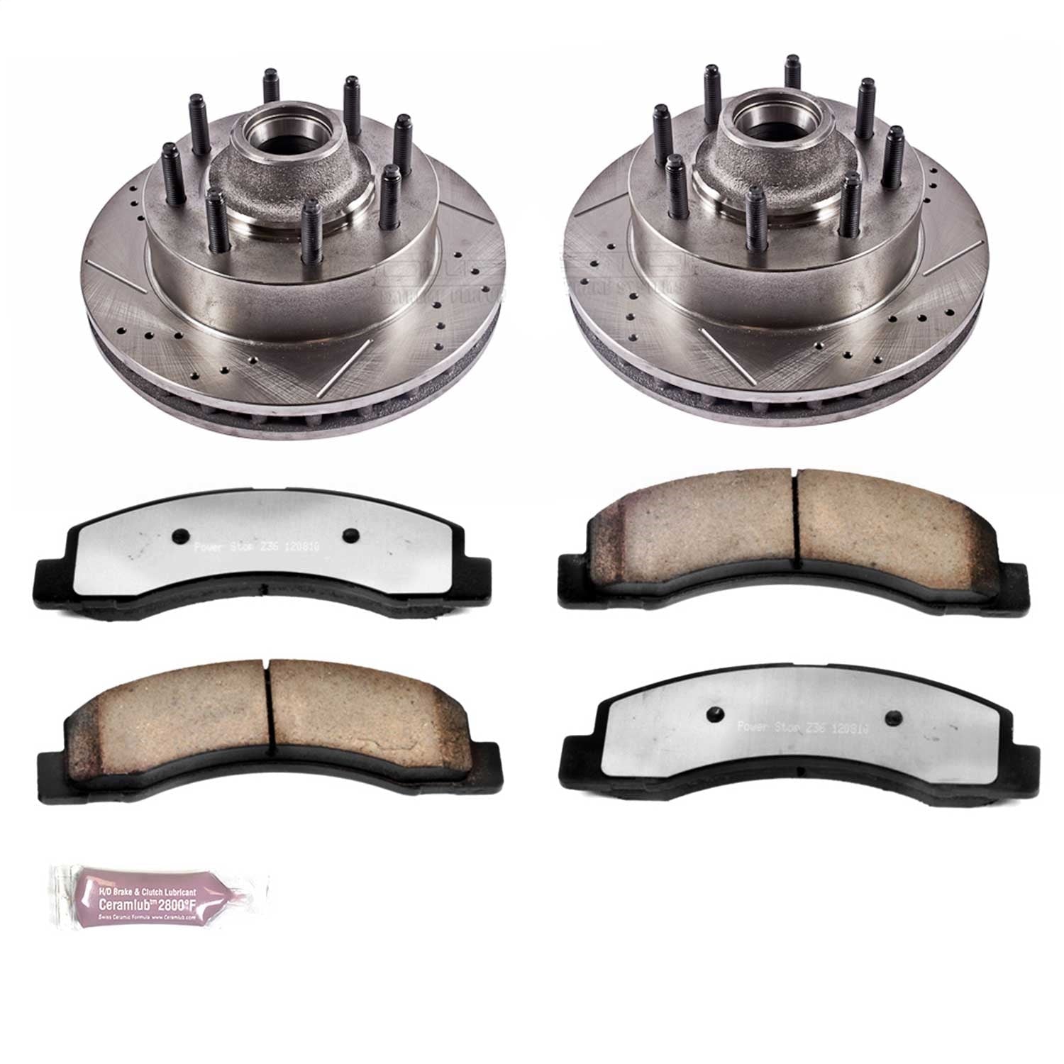 PowerStop Front Z36 Truck & Tow Brake Kit | Ford F-350 Super Duty (99-02) (K1893-36)