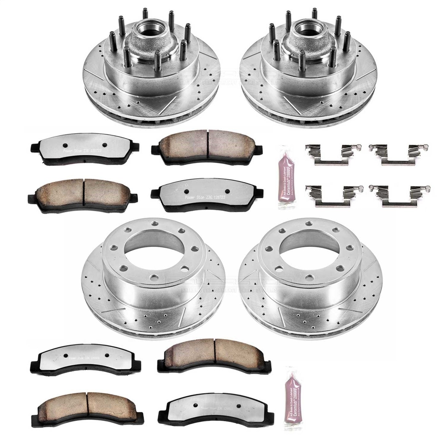 PowerStop Front & Rear Z36 Truck & Tow Brake Kit | Ford Excursion (00-02) (K1894-36)