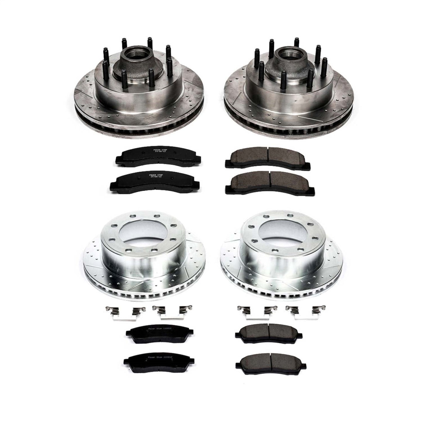 PowerStop Front & Rear Z23 Evolution Brake Kit | Ford Excursion (00-02) (K1894)