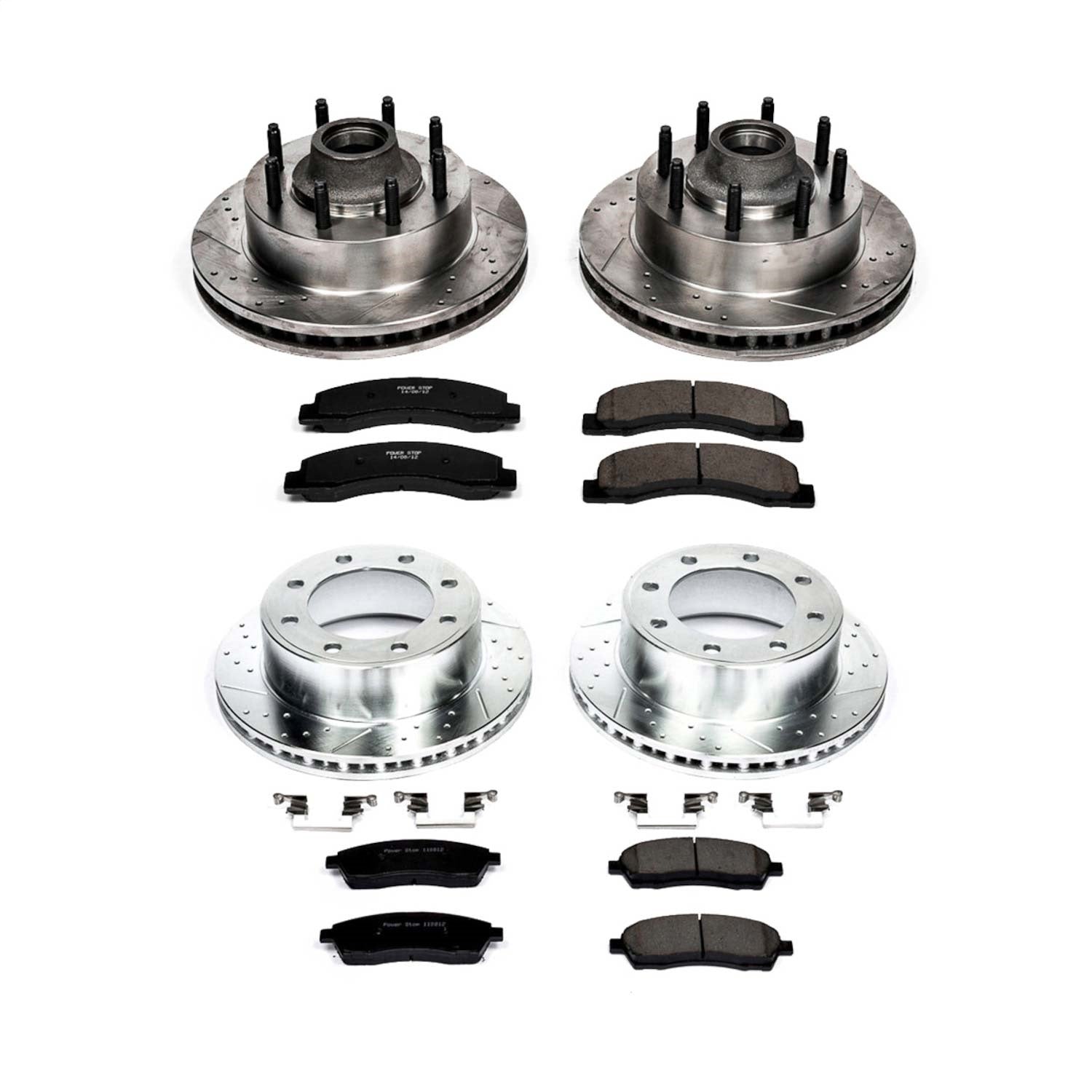 PowerStop Front & Rear Z23 Evolution Brake Kit | Ford Excursion (00-02) (K1894)