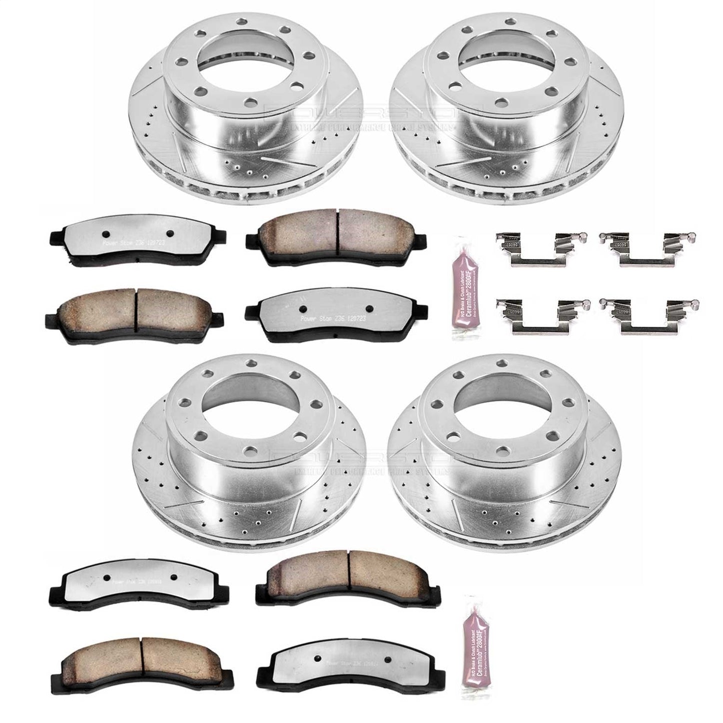 PowerStop Front & Rear Z36 Truck & Tow Brake Kit | Ford Excursion (00-05) (K1906-36)