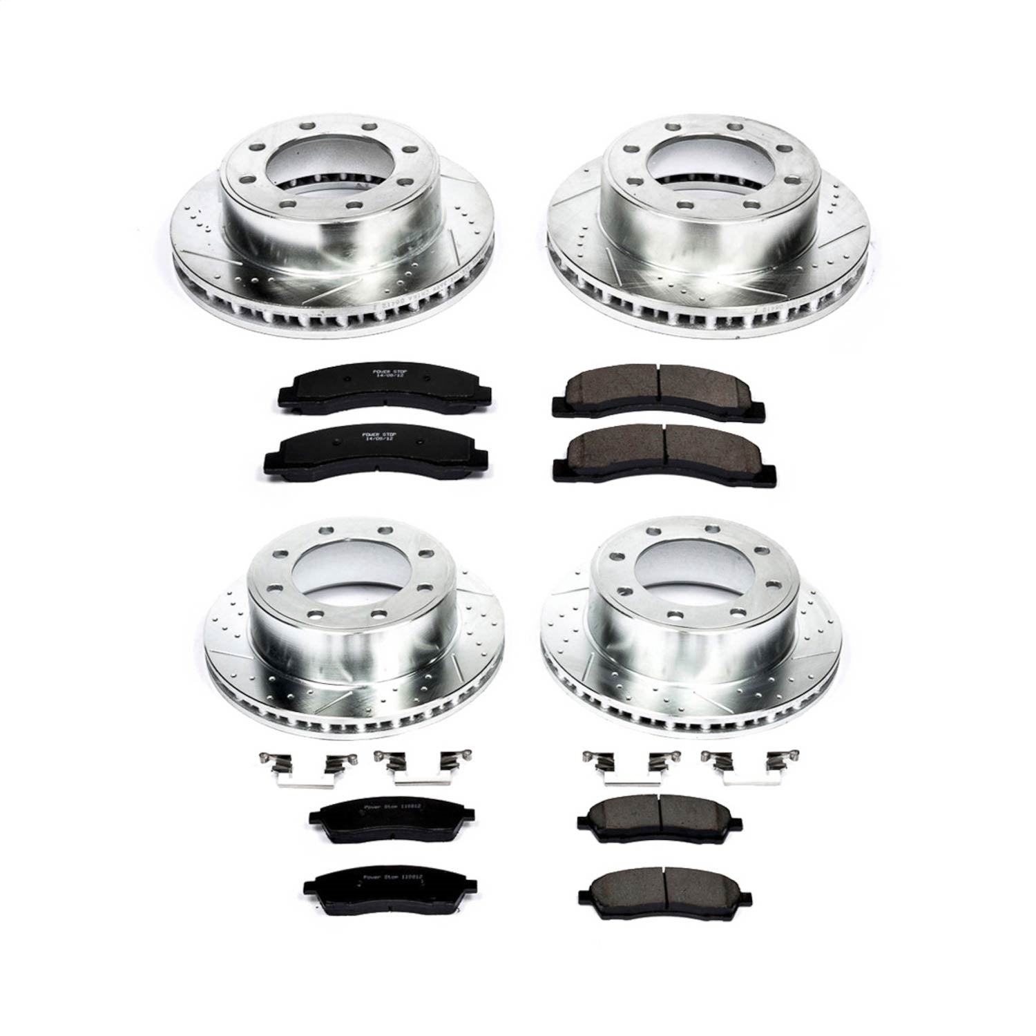 PowerStop Front & Rear Z23 Evolution Sport Brake Kit | Ford Excursion (00-05) (K1906)