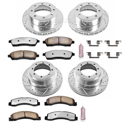 PowerStop Front & Rear Z36 Truck & Tow Brake Kit | Ford F-350 Super Duty (99-04) (K1907-36)