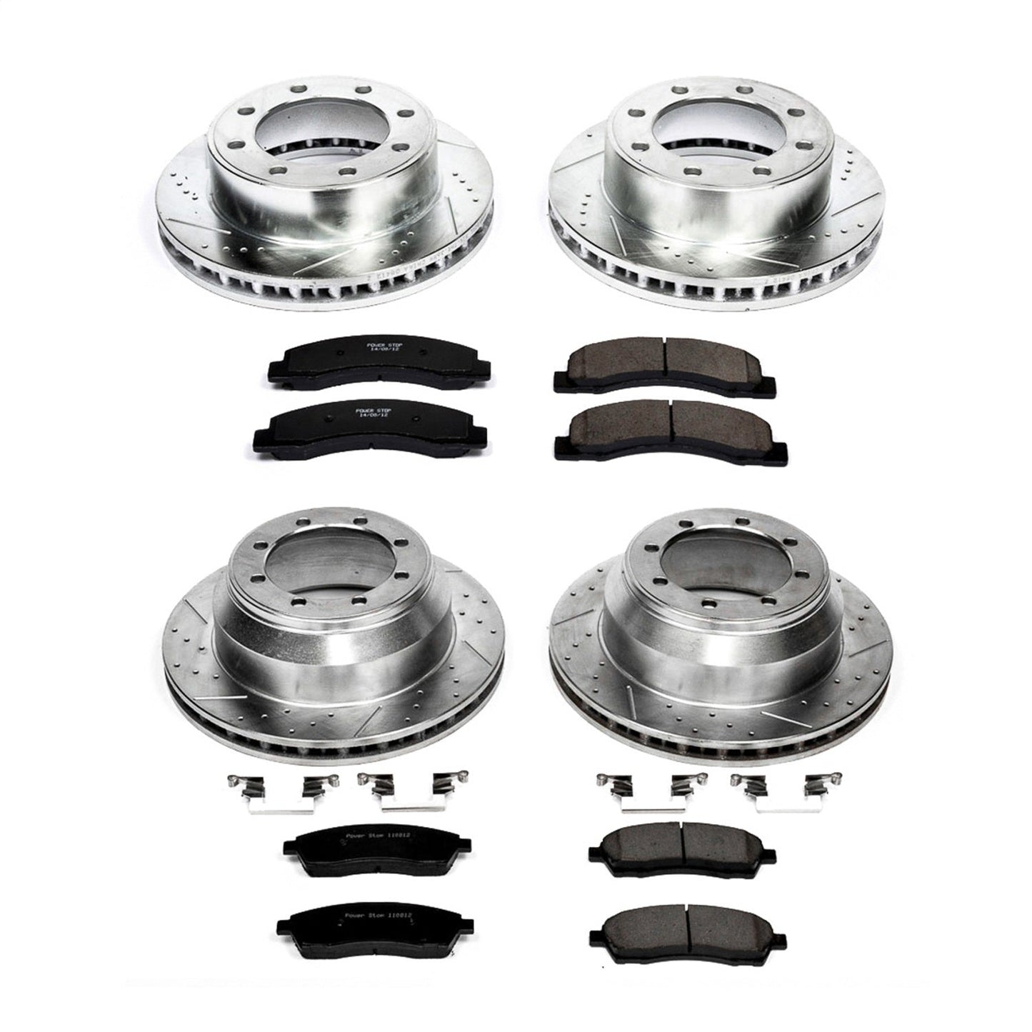PowerStop Front & Rear Z23 Evolution Sport Brake Kit | Ford F-350 Super Duty (99-04) (K1907)