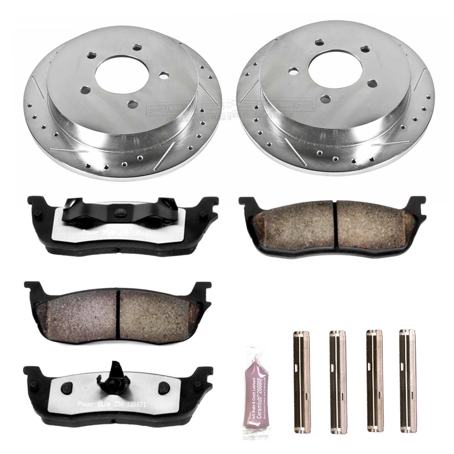 PowerStop Rear Z36 Truck & Tow Brake Kit | Ford Expedition (00-02) (K1913-36)