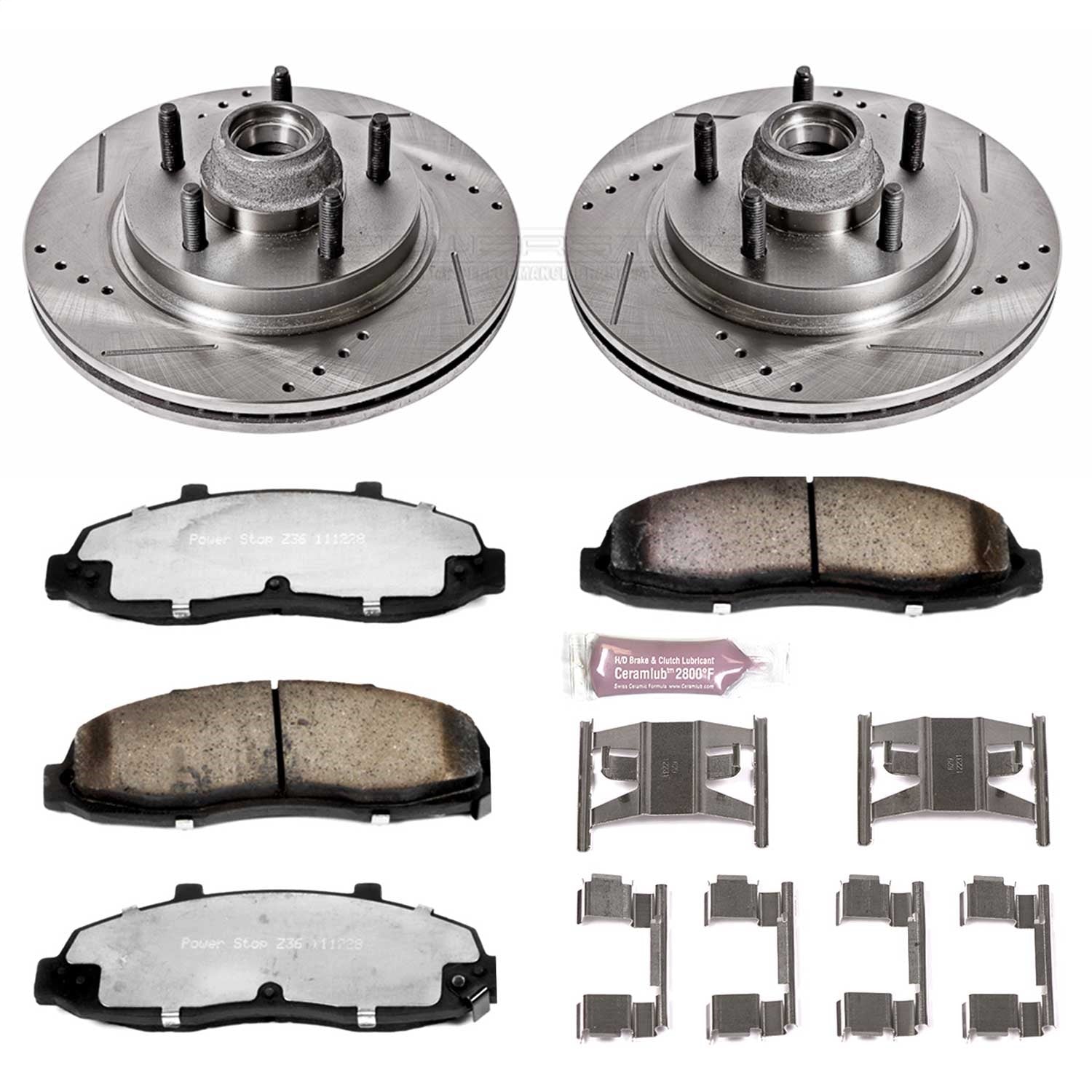PowerStop Front Z36 Truck & Tow Brake Kit | Ford F-150 (00-03) (K1914-36)