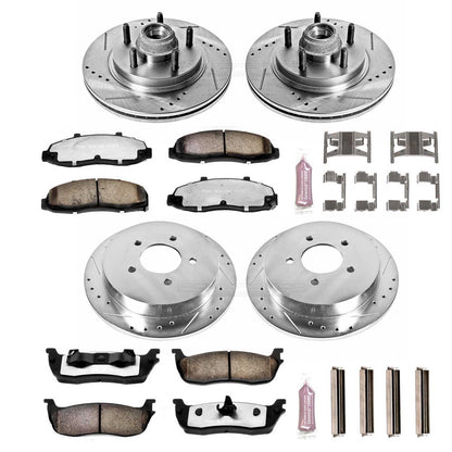PowerStop Front & Rear Z36 Truck & Tow Brake Kit | Ford F-150 (00-03) (K1915-36)
