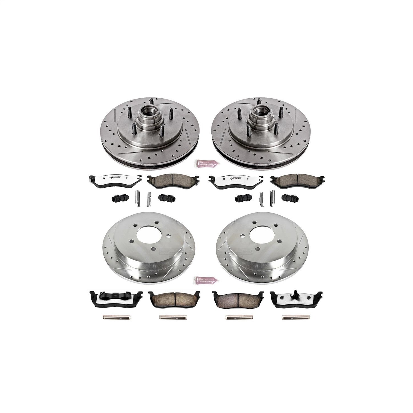 PowerStop Front & Rear Z36 Truck & Tow Brake Kit | Ford Expedition (00-02) (K1919-36)