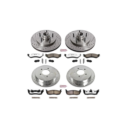 PowerStop Front & Rear Z36 Truck & Tow Brake Kit | Ford Expedition (00-02) (K1919-36)