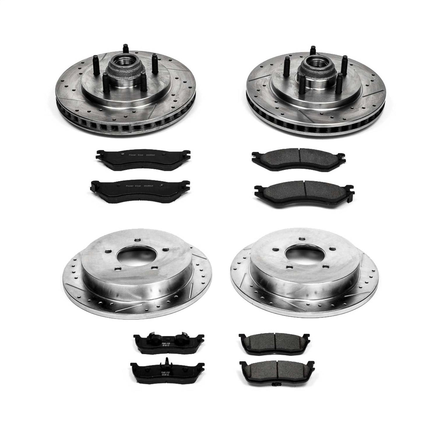 PowerStop Front & Rear Z23 Evolution Sport Brake Kit | Ford Expedition (00-02) (K1919)