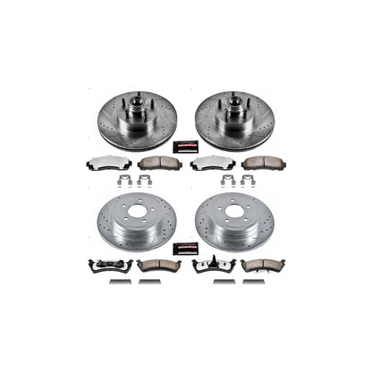 PowerStop Front & Rear Z36 Truck & Tow Brake Kit | Ford Explorer Sport (03) (K1921-36)