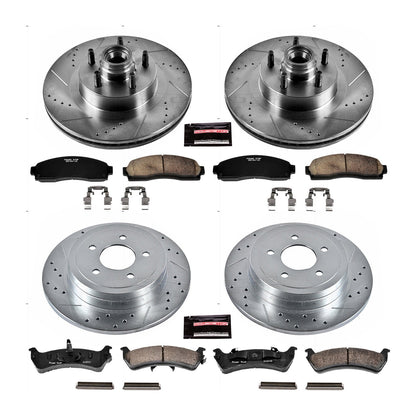 PowerStop Front & Rear Z23 Evolution Sport Brake Kit | Ford Explorer (03) (K1921)