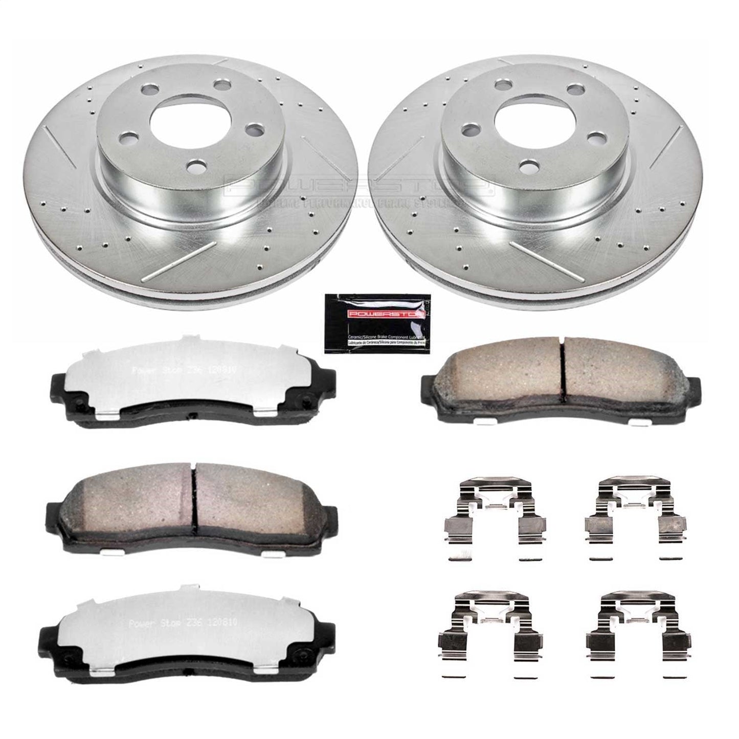 PowerStop Front Z36 Truck & Tow Brake Kit | Ford Explorer Sport (01-03) (K1923-36)