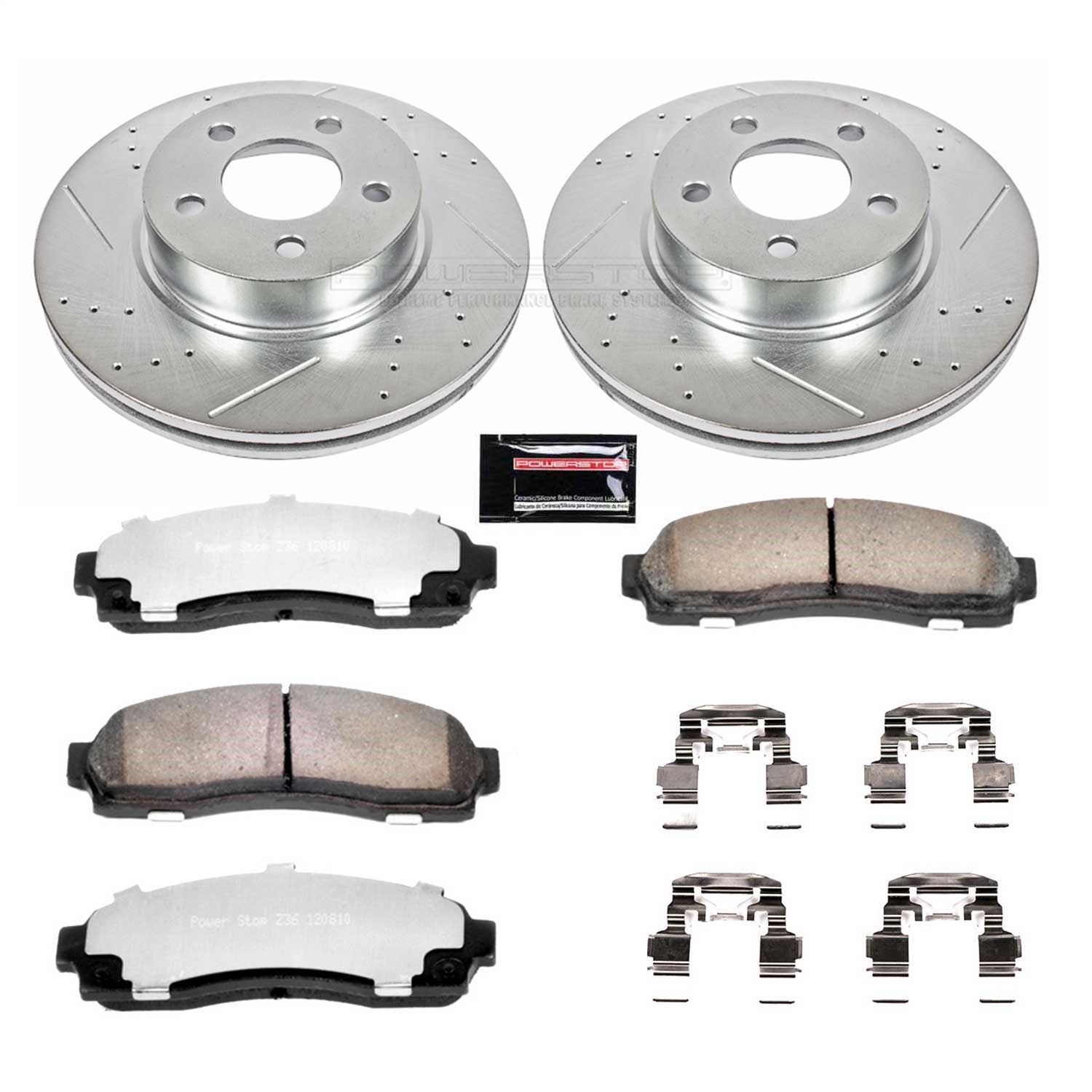 PowerStop Front Z36 Truck & Tow Brake Kit | Ford Explorer Sport (01-03) (K1923-36)