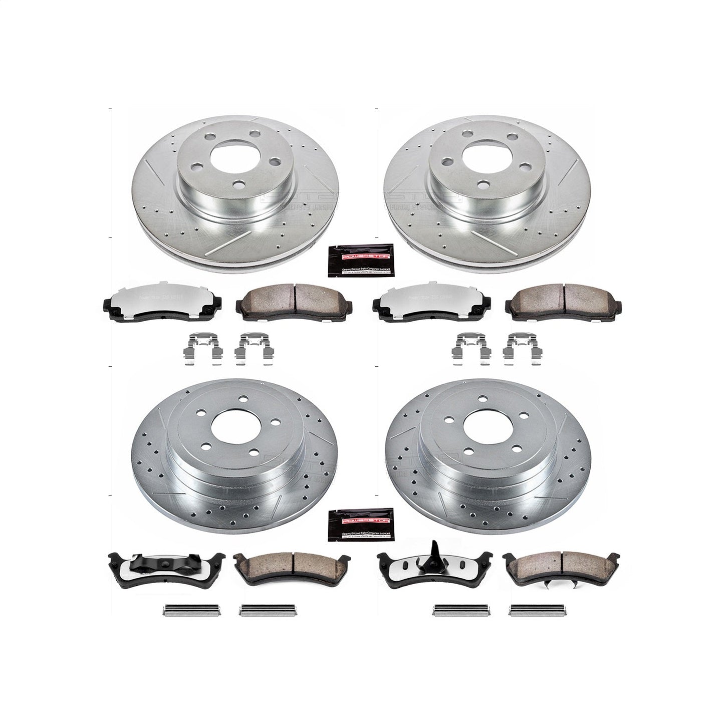 PowerStop Front & Rear Z36 Truck & Tow Brake Kit | Ford Explorer Sport (03) (K1924-36)