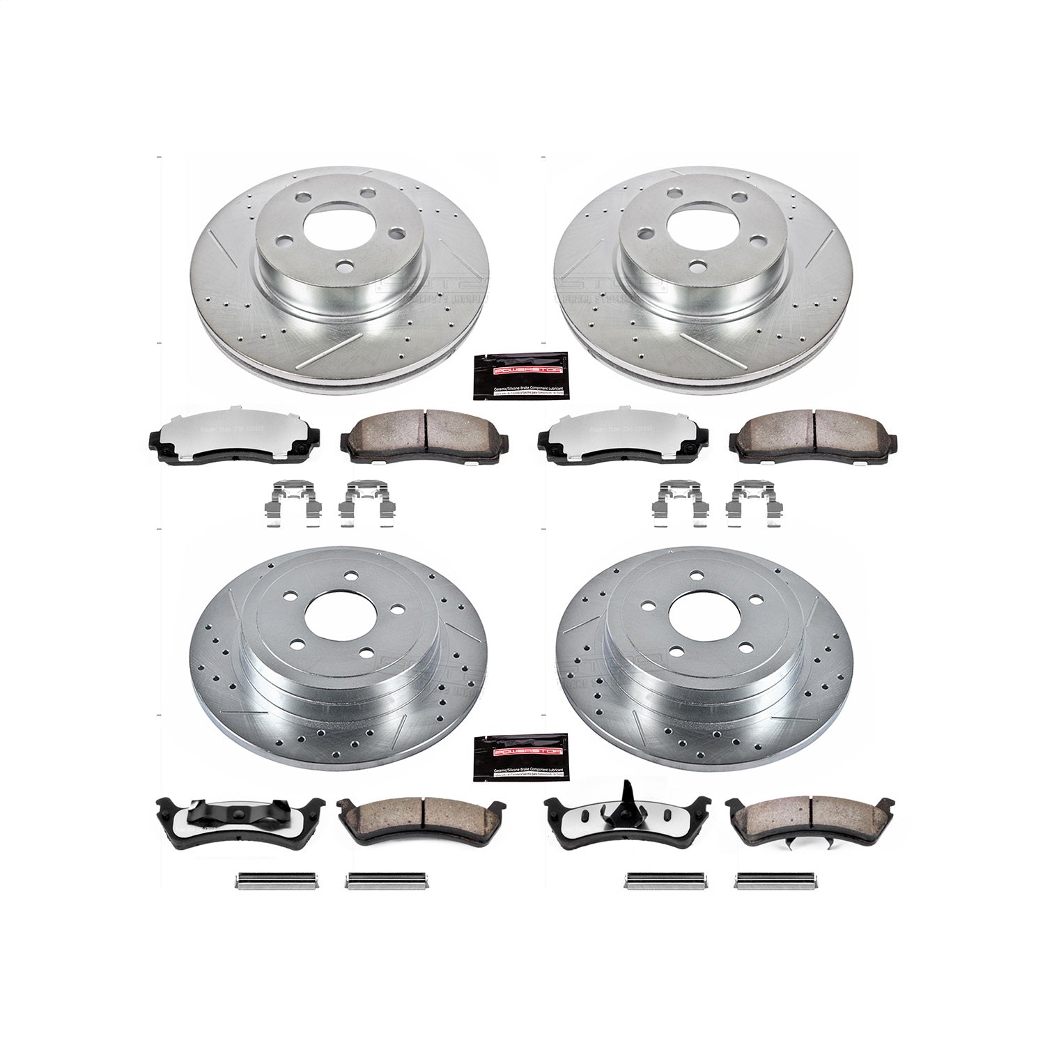 PowerStop Front & Rear Z36 Truck & Tow Brake Kit | Ford Explorer Sport (03) (K1924-36)