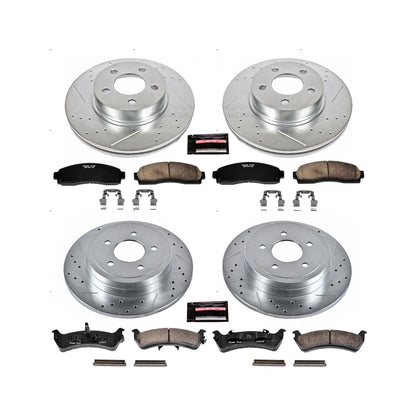 PowerStop Front & Rear Z23 Evolution Sport Brake Kit | Ford Explorer (03) (K1924)