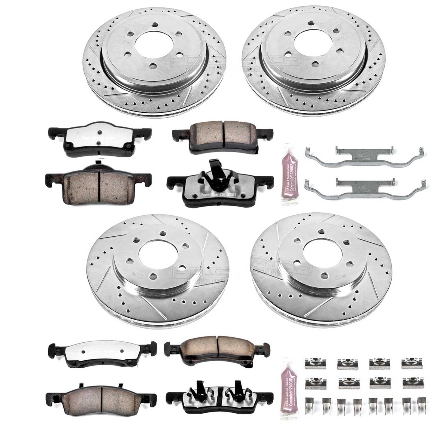 PowerStop Front & Rear Z36 Truck & Tow Brake Kit | Ford Expedition (02-06) (K1934-36)