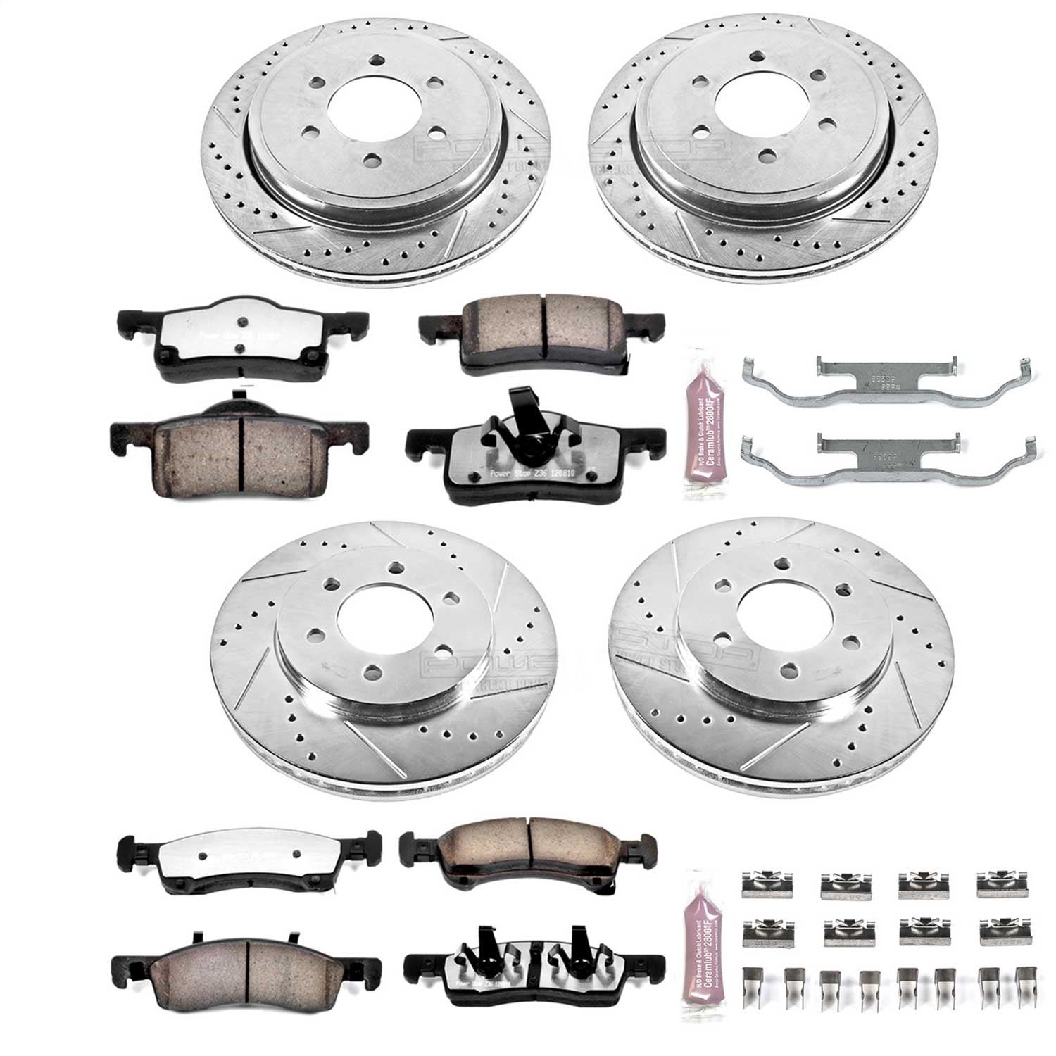 PowerStop Front & Rear Z36 Truck & Tow Brake Kit | Ford Expedition (02-06) (K1934-36)