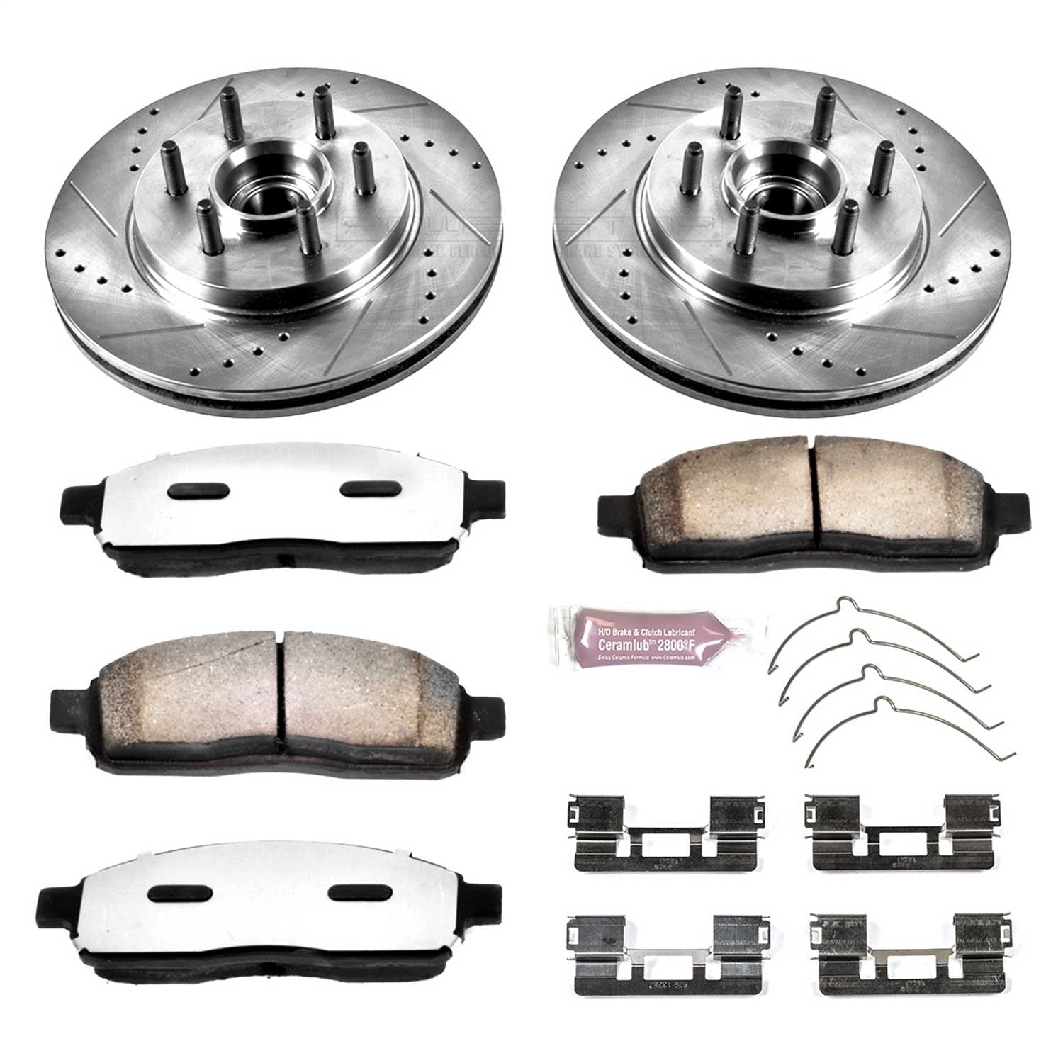 PowerStop Front Z36 Truck & Tow Brake Kit | Lincoln Mark LT (06-08) (K1939-36)