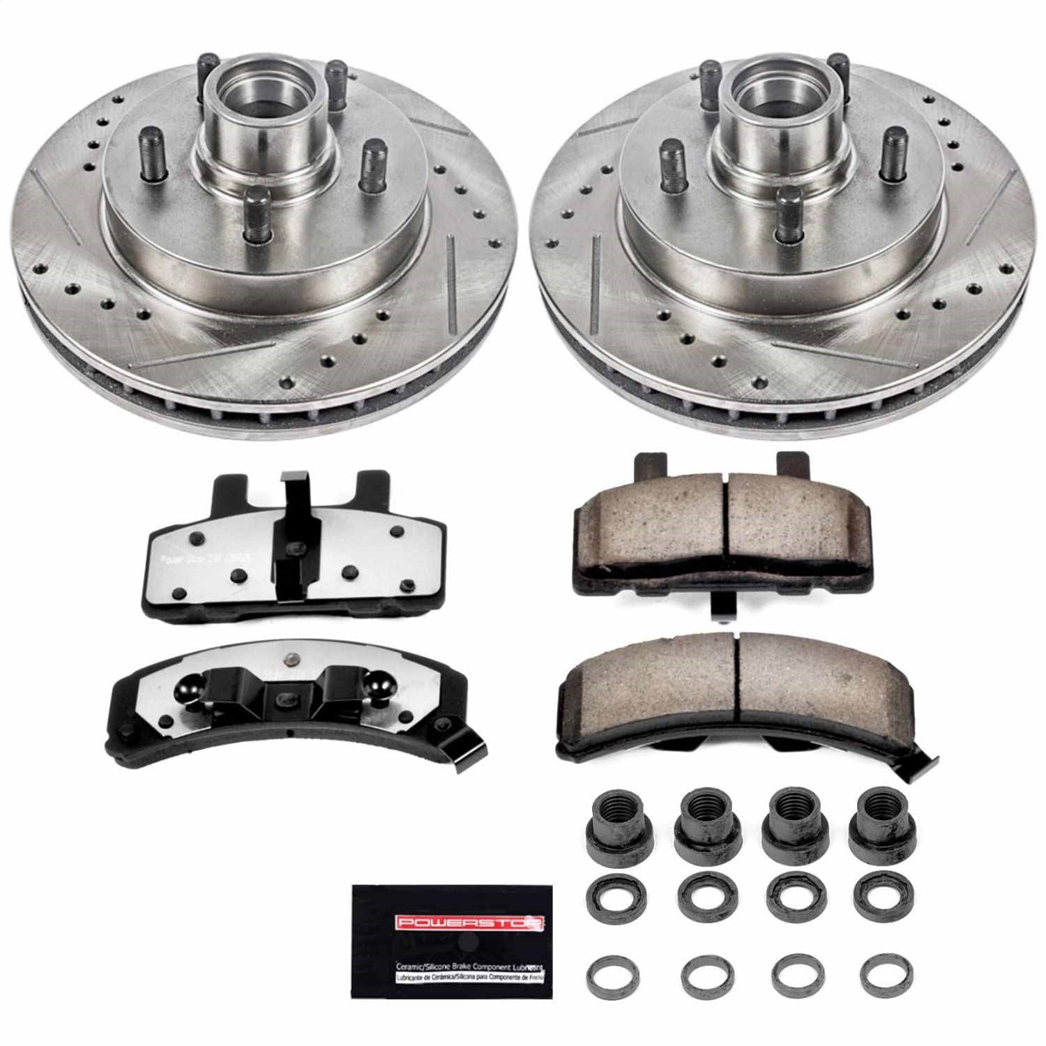 PowerStop Front Z36 Truck & Tow Brake Kit | Chevrolet C1500 (95-99) (K1990-36)