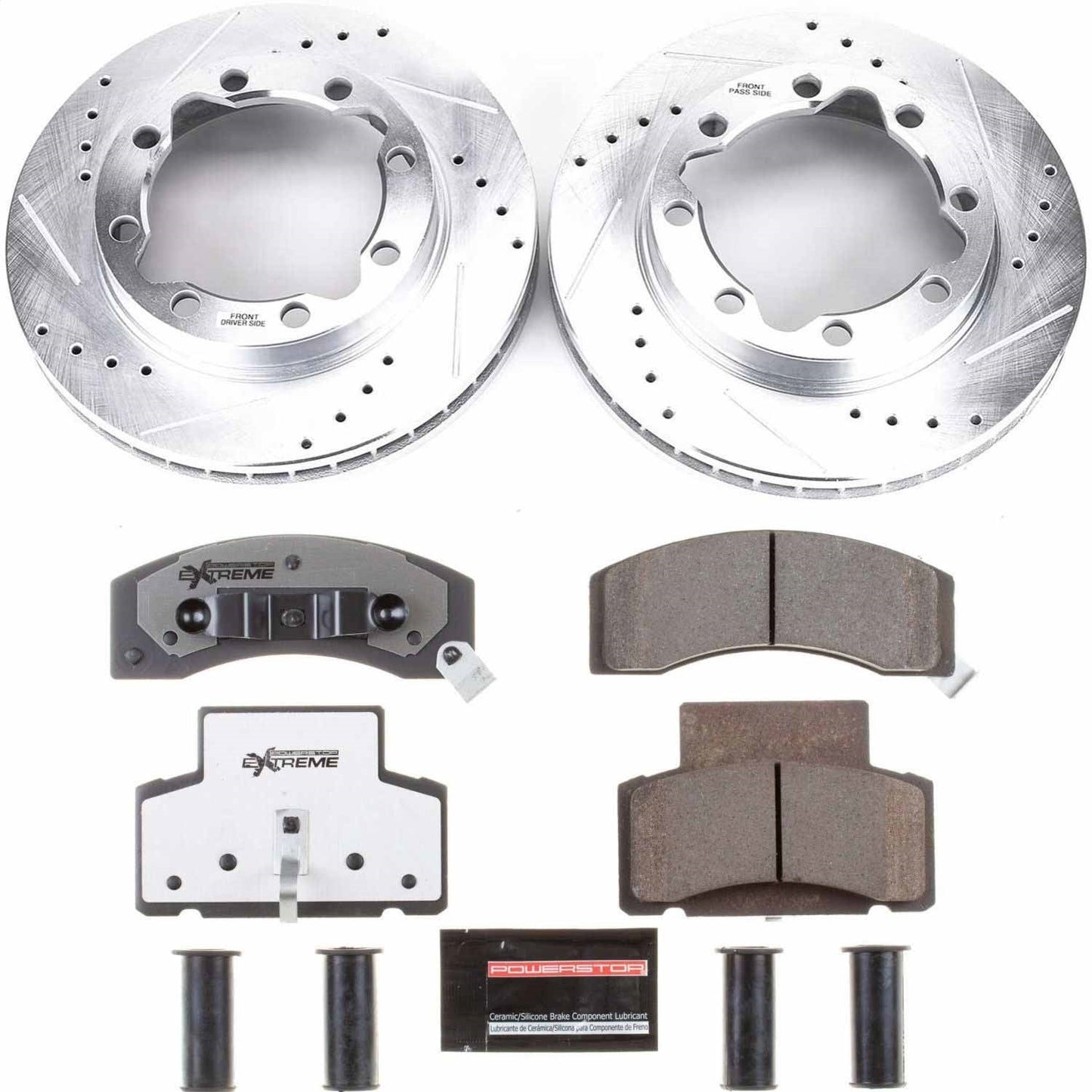PowerStop Front Z36 Truck & Tow Brake Kit | Chevrolet K3500 (90-00) (K1992-36)