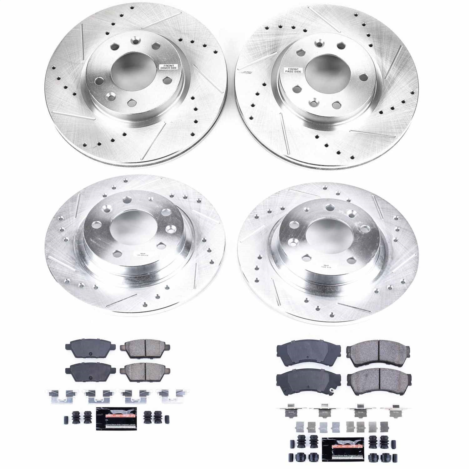 PowerStop Front & Rear Z23 Evolution Sport Brake Kit | Ford Fusion (06-12) (K200)