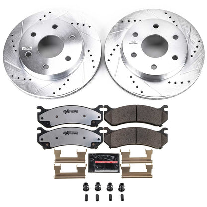 PowerStop Front Z36 Truck & Tow Brake Kit | Cadillac Escalade (02-06) (K2009-36)