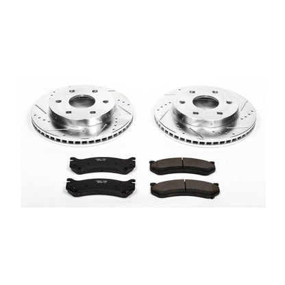 PowerStop Front Z23 Evolution Sport Brake Kit | Cadillac Escalade (02-06) (K2009)